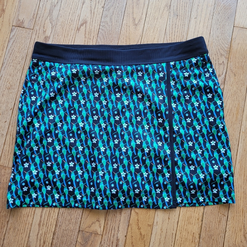 Callaway Golf True Sculpt Wrap Skort Hummingbird Print Pockets L